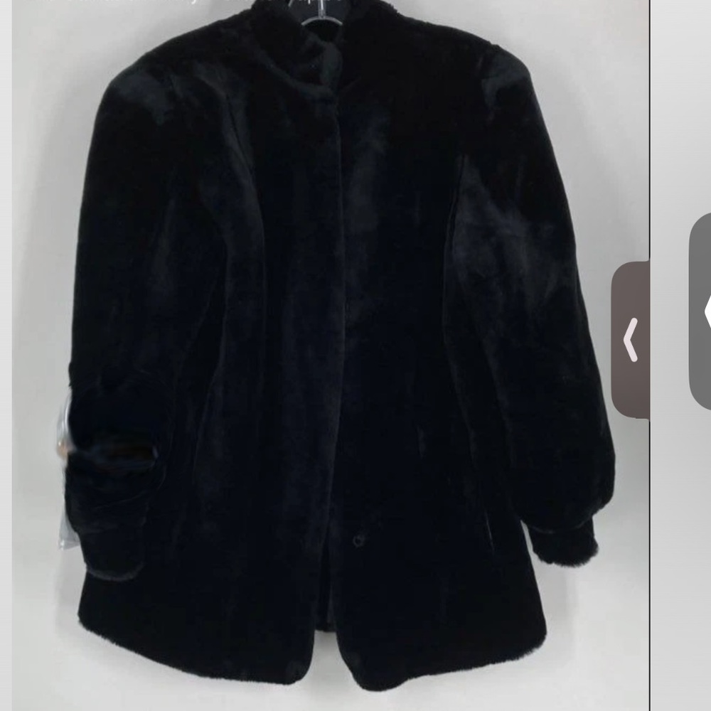 Gorgeous New Black Super Plush Faux Fur Oversized Coat Winter Jacket Med
